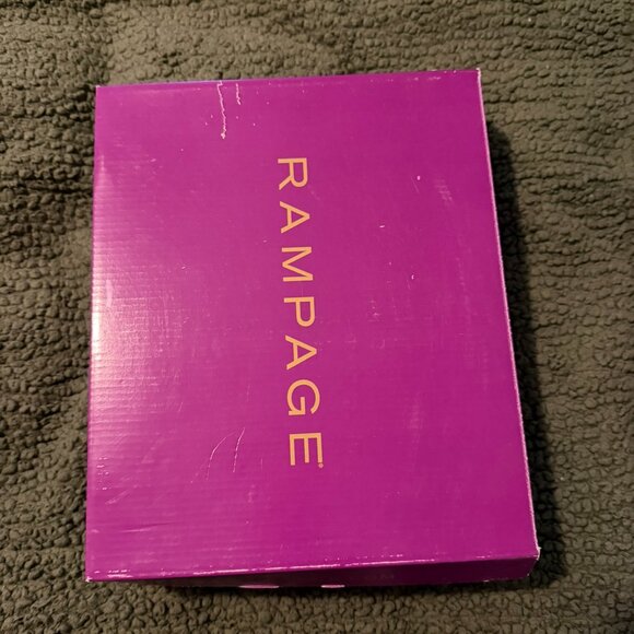 Rampage Basha Microsuede Bootie with Removable Bow Navy Size 8 - Picture 3 of 4